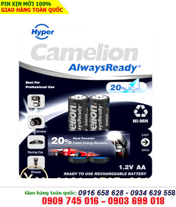 Pin sạc Camelion AlwaysReady Hyper NH-AA2000HPBP2 - 1.2v (Mẫu mới Pro)